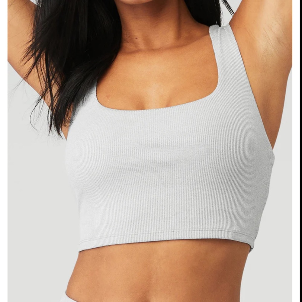 Alo Yoga Alosoft Ribbed Chic Bra Tank